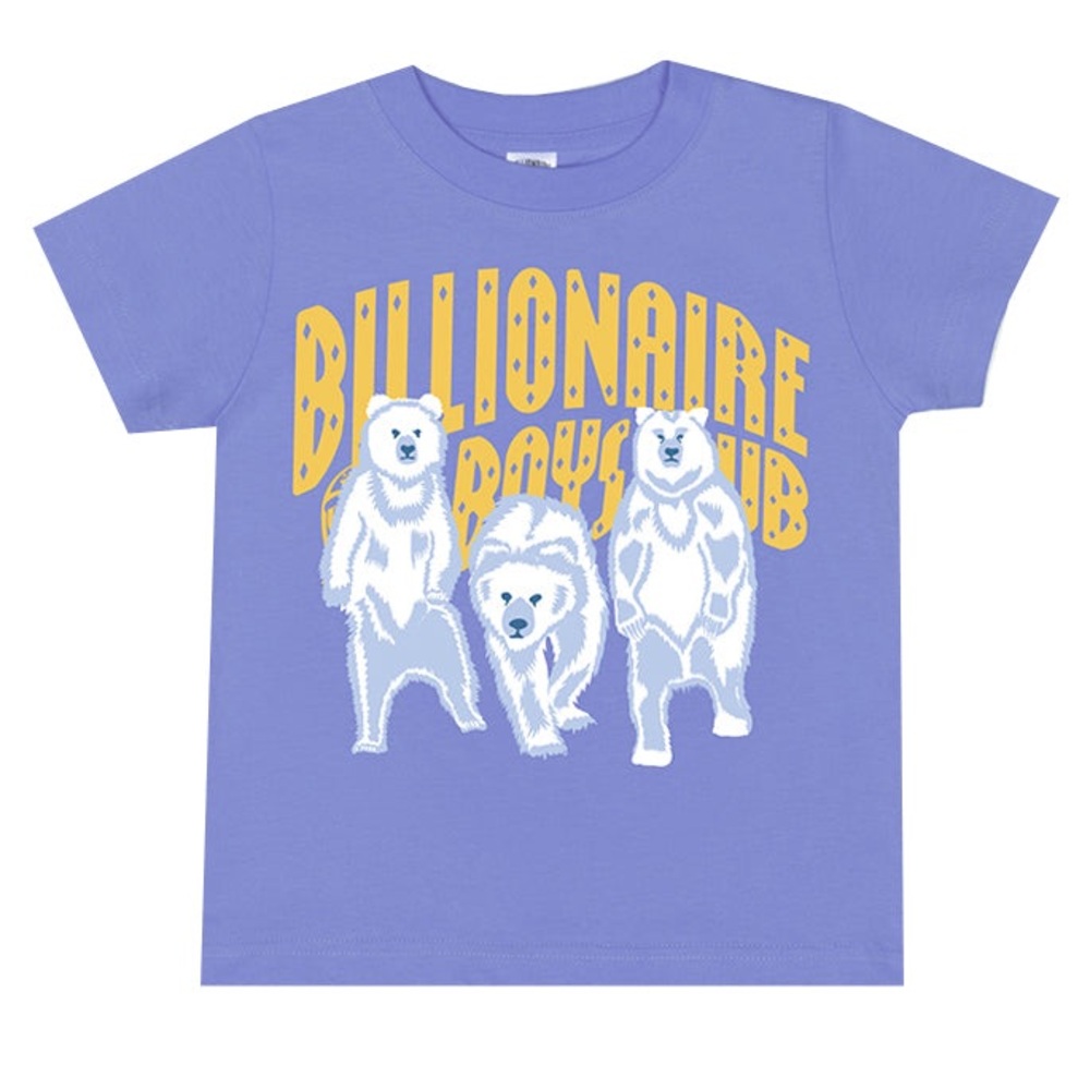 BILLIONAIRE BOYS CLUB Kids Polar Bear S/S Tee Estimated Sz Large Boys Purple